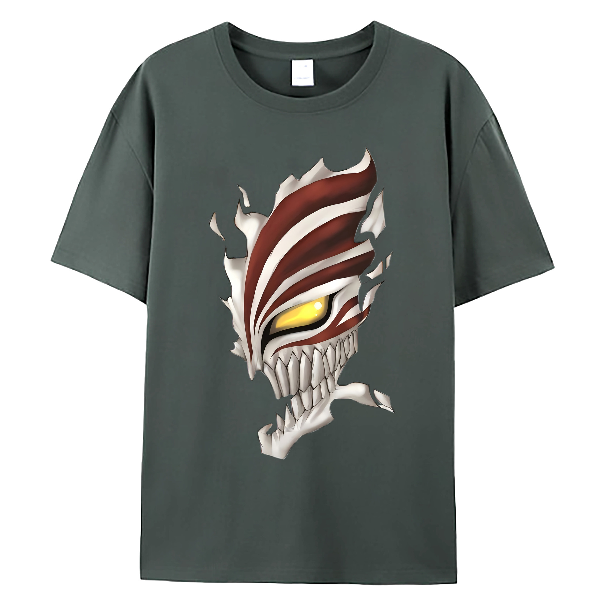 （画像用） ブリーチ 黒崎一護（くろさき いちご）BLEACH Kurosaki Ichigo 綿100％ メンズ半袖Tシャツ｜肌触りやわらか＆通気性